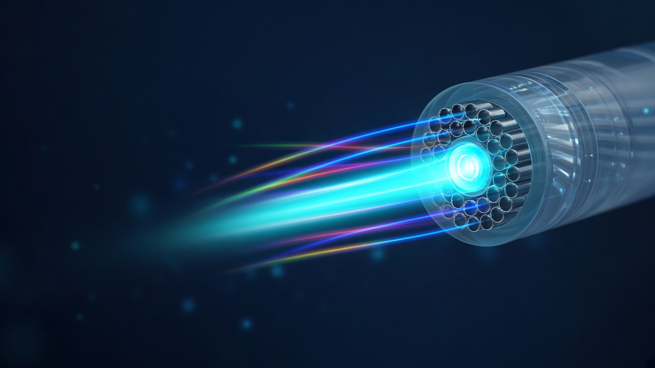 Illustration explaining Fiber Optic