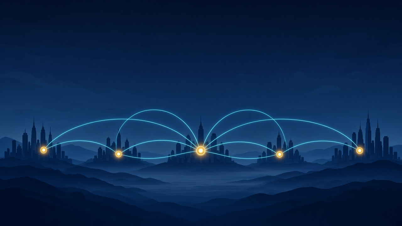 Illustration explaining Wide Area Network (WAN)