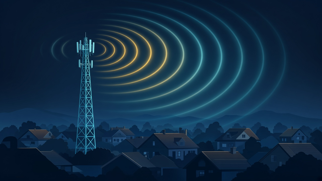 Illustration explaining WiMax